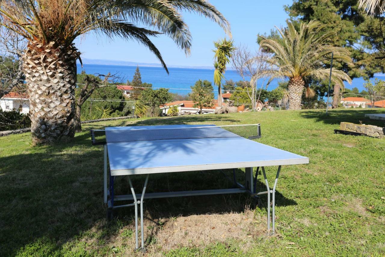 Seaside View Villa Hanioti Bagian luar foto